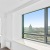 One BR Apartments in Sacramento, CA - 1177 Market at Trinity - Outside Balcony with Views, Glass Fence, and Large Plant